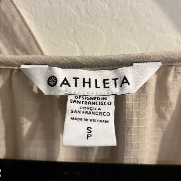 Athleta Beige Sleeveless Jumpsuit. Tan. Size Small - Picture 3 of 8